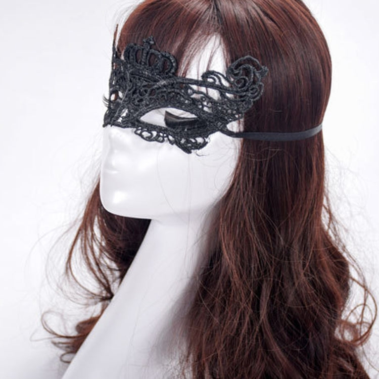 Halloween Masquerade Party Dance Sexy Lady Lace Crown Mask, Crown