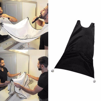 Professional Beard Apron Premium Salon Shaving Grooming Trimmings Facial Hair Catcher with Suction Cups, Beard Apron