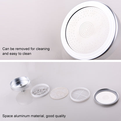 Removable and Washable 304 Stainless Steel Round Pressurized Handheld Shower Head, Size: 80mm, Pattern K