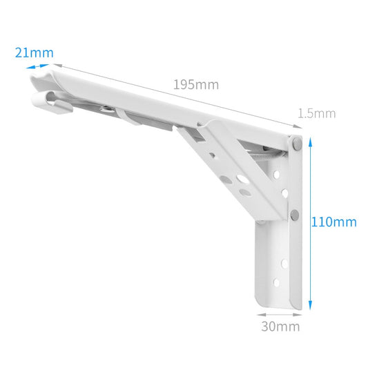 8 inch Wall-mounted Foldable Spring Storage Shelf for Dining Table, 8 inch