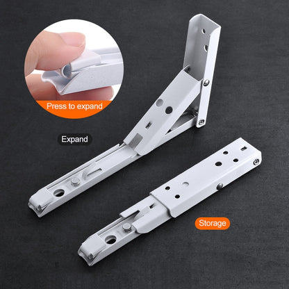 8 inch Wall-mounted Foldable Spring Storage Shelf for Dining Table