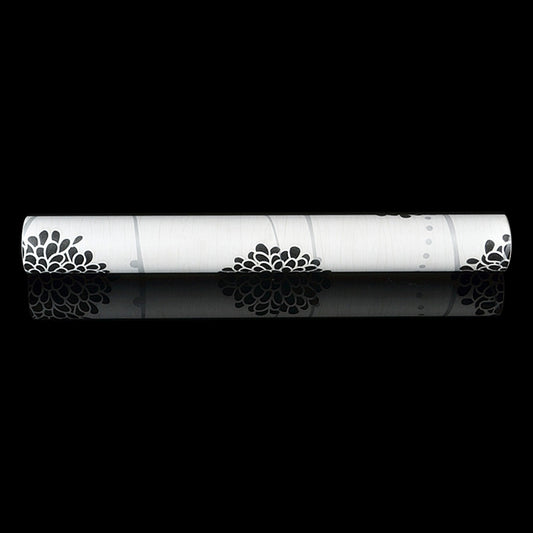 Black Flower Ball Creative 3D Stone Brick Decoration Wallpaper Stickers Bedroom Living Room Wall Waterproof Wallpaper Roll, Size: 45 x 1000cm, Black flower ball