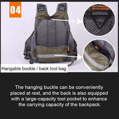 MANNER Outdoor Multifunctional Fishing Life Vest Swimming Life Jacket