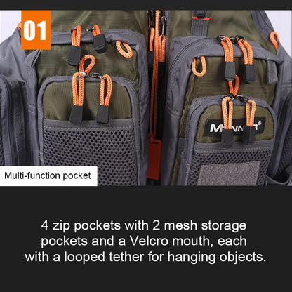 MANNER Outdoor Multifunctional Fishing Life Vest Swimming Life Jacket