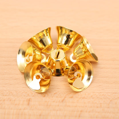 10 in 1 Christmas Decorating Christmas Tree Small Bells Decoration Supplies, Size: 2*2cm, Small Bells  Gold