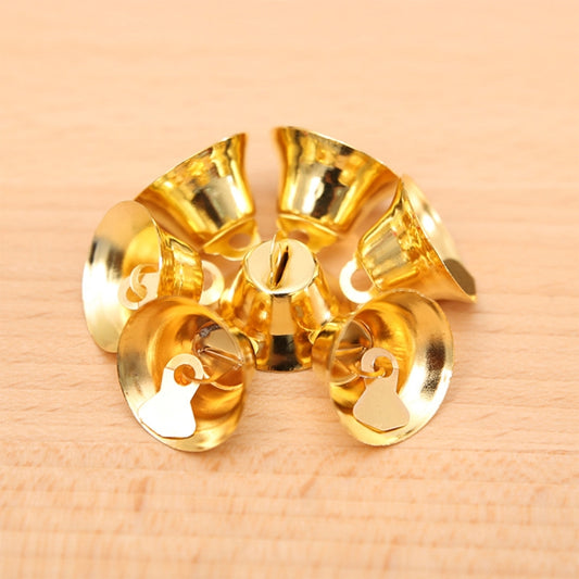 10 in 1 Christmas Decorating Christmas Tree Small Bells Decoration Supplies, Size: 2*2cm, Small Bells  Gold