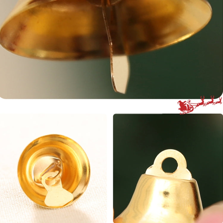 10 in 1 Christmas Decorating Christmas Tree Small Bells Decoration Supplies, Size: 2*2cm, Small Bells  Gold