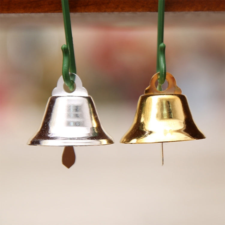 10 in 1 Christmas Decorating Christmas Tree Small Bells Decoration Supplies, Size: 2*2cm, Small Bells  Gold
