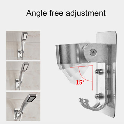 Space Aluminium Showerhead Holder Traceless Adjustable Bath Shower Bracket, Shower Bracket