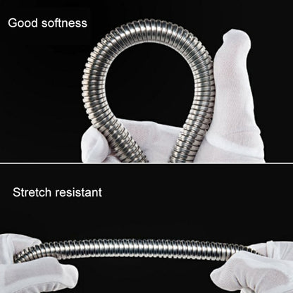 2m Flexible Stainless Steel Showerhead Hose Pipe Copper Core Interface Anti Burst Bath Water Pipe, 2m (Copper Core Interface)