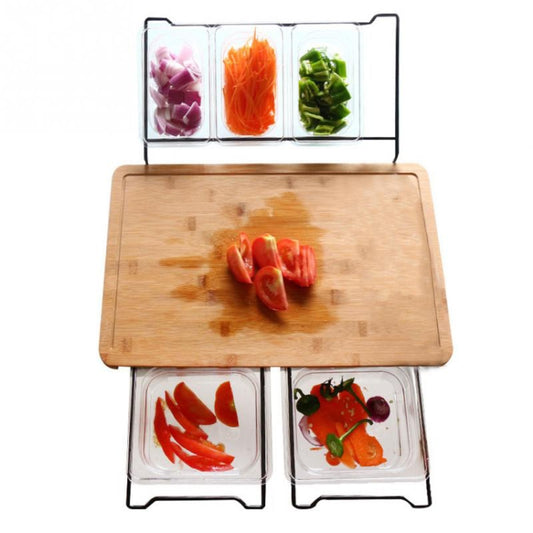 Multifunctional Cutting Board + PC Box 5 PCS, 5 in 1 Cutting Board
