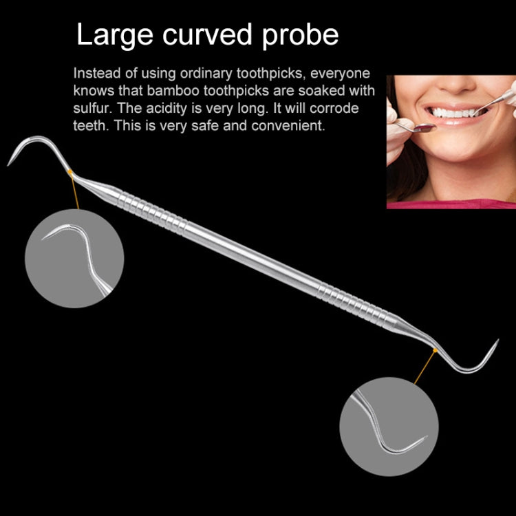 10 PCS Stainless Steel Hoe Shape Dentist Tools