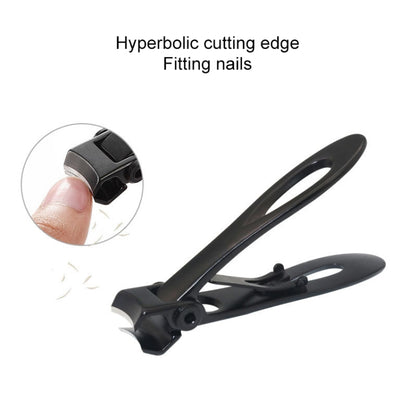 Nail Art Tool Nail Clipper Stainless Steel Nail Nipper, Size: S, 6.9 x 1.3cm, Size: 6.9 x 1.3cm (Black)