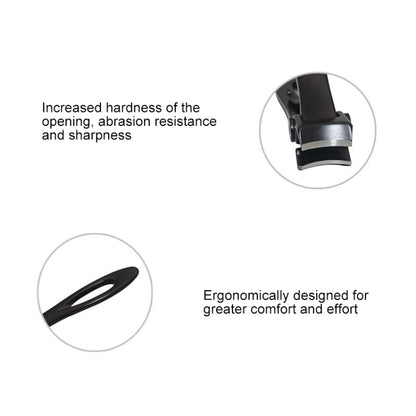 Nail Art Tool Nail Clipper Stainless Steel Nail Nipper, Size: S, 6.9 x 1.3cm, Size: 6.9 x 1.3cm (Black)