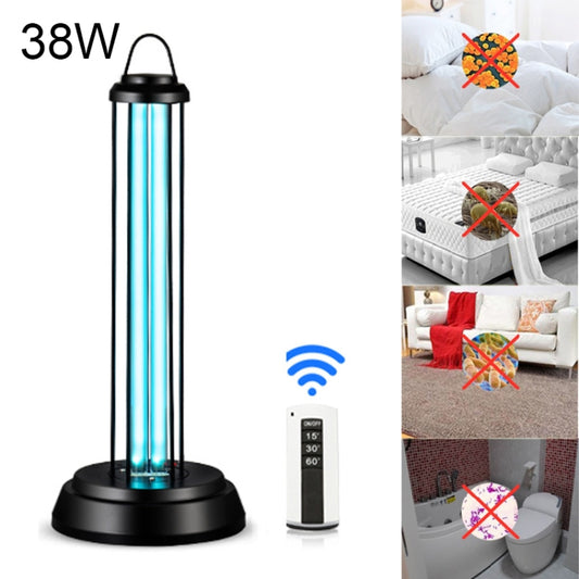38W Desktop UV Light Lamp Disinfection Anti-virus Sterilization Lamp Bar Strip with Remote Control, 3 Pin CN Plug, 38W CN Plug