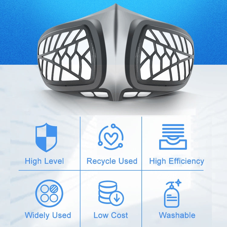 Silicone Protective Reusable PM2.5 KN95 Respirator Mask Replaceable Filter Antivirus Anti-fog Face Mask, Reusable PM2.5 KN95