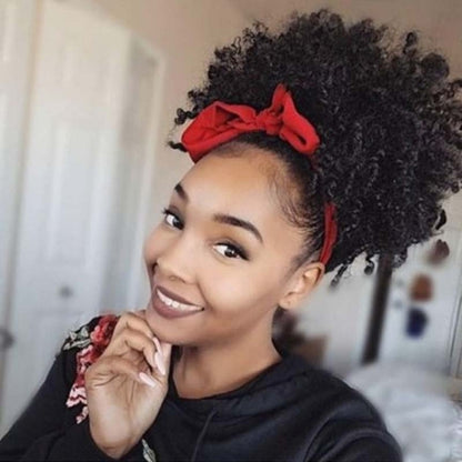 FBBZT02 European and American Black People Explosion Head Fluffy Curl Hair Net Wig
