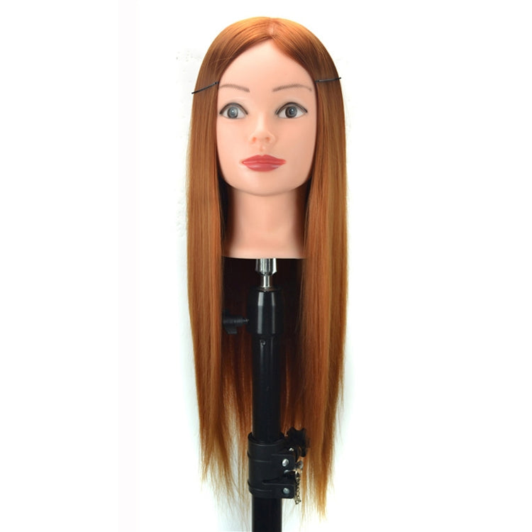 Practice Disc Hair Braided Mannequin Head Wig Styling Trimming Head Model, Black, Grey, Marron, Purple, Beige, Sky Blue, Yellow, Brown