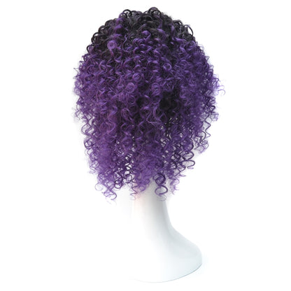 T191006 European and American Wig Headgear with Short and Small Curly Hair for Women