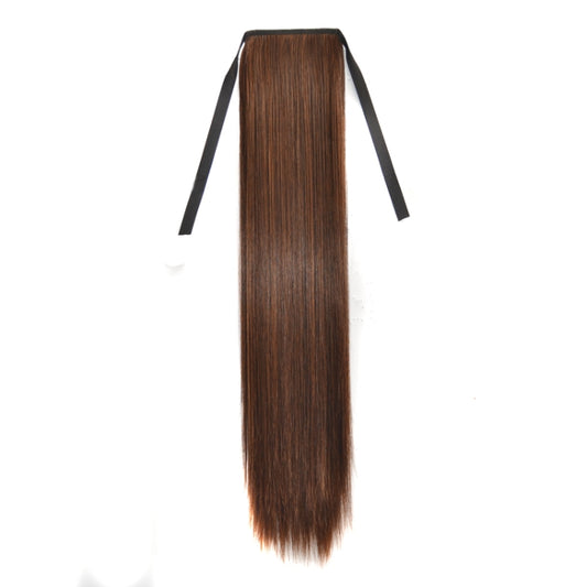 Natural Long Straight Hair Ponytail Bandage-style Wig Ponytail for Women，Length: 60cm