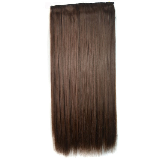 8# One-piece Seamless Five-clip Wig Long Straight Wig Piece, 8#