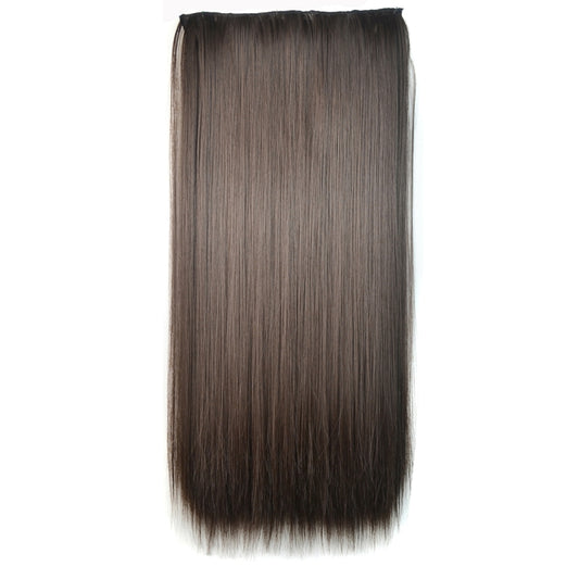 10# One-piece Seamless Five-clip Wig Long Straight Wig Piece, 10#