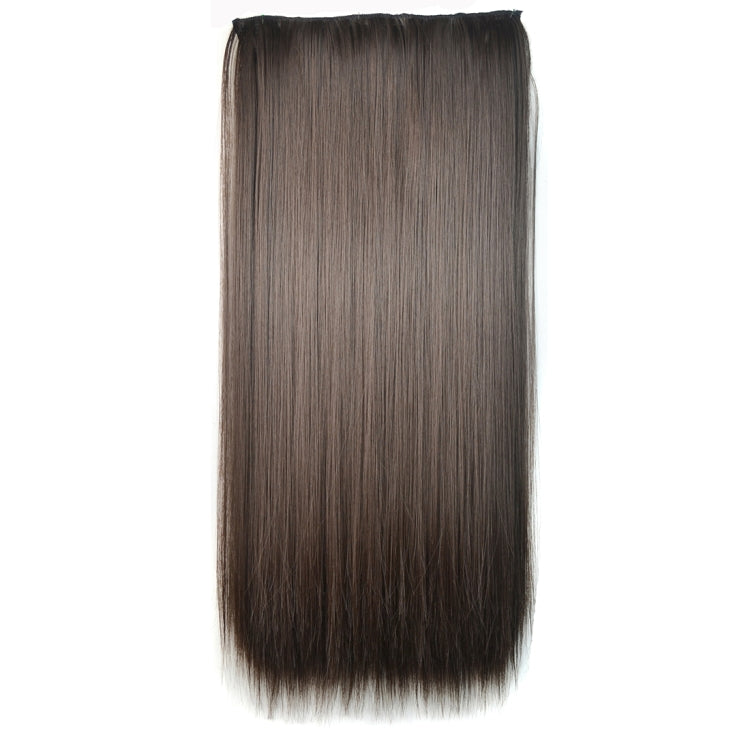10# One-piece Seamless Five-clip Wig Long Straight Wig Piece, 10#