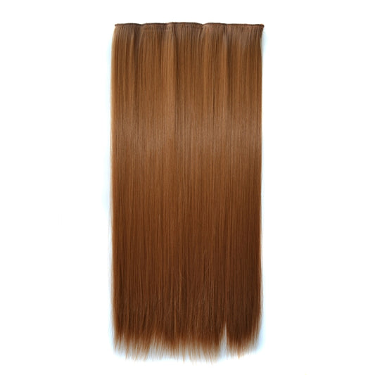 26# One-piece Seamless Five-clip Wig Long Straight Wig Piece, 26#