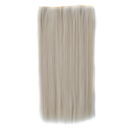 60# One-piece Seamless Five-clip Wig Long Straight Wig Piece, 60#
