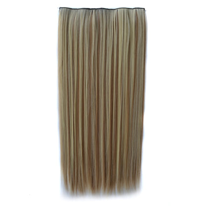 613H16# One-piece Seamless Five-clip Wig Long Straight Wig Piece, 613H16#
