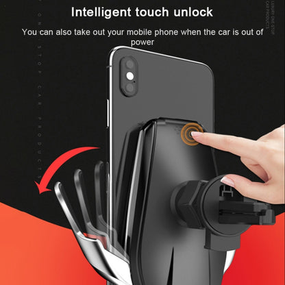 S7 15W QI 360 Degree Rotatable Infrared Induction Car Air Outlet Wireless Charging Mobile Phone Holder for 4.0-6.5 inch Mobile Phones, S7