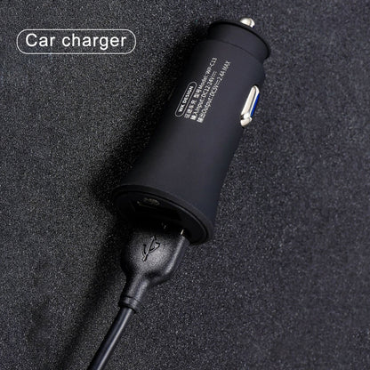 شاحن سيارة مزدوج USB من WK WP-C13 بقوة 2.4 أمبير مع كابل بيانات USB إلى 8 دبابيس / Micro USB / Type-C، WP-C13 مع كابل (أسود)، WP-C13 مع كابل (أبيض)