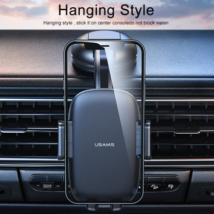 USAMS ZJ063 Car Center Console Retractable Phone Holder for 4.7-7.2 inch Mobile Phones, ZJ063