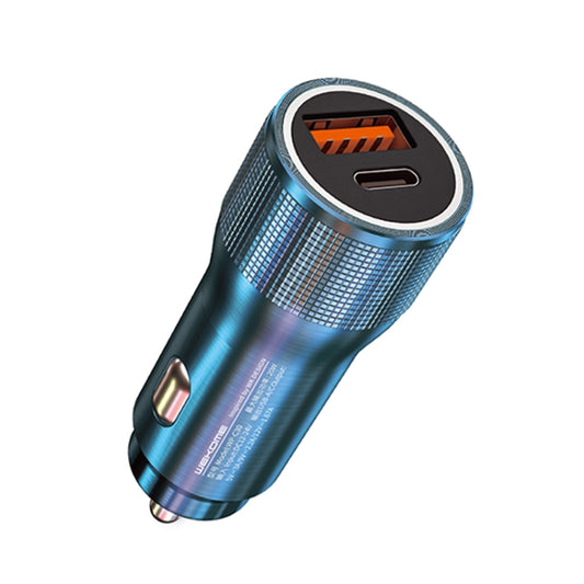 شاحن سيارة سريع WK WP-C30 بقوة 20 واط، بمنفذ USB + PD، وواجهة UB-C / Type-C، وسلسلة Flash، WP-C30 (أزرق)، WP-C30 (فضي)