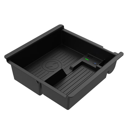 Multi-function Car Wireless Charger Rack Storage Box for Toyota Tacoma 2016-2021, Left Driving, For Toyota Tacoma 2016-2021