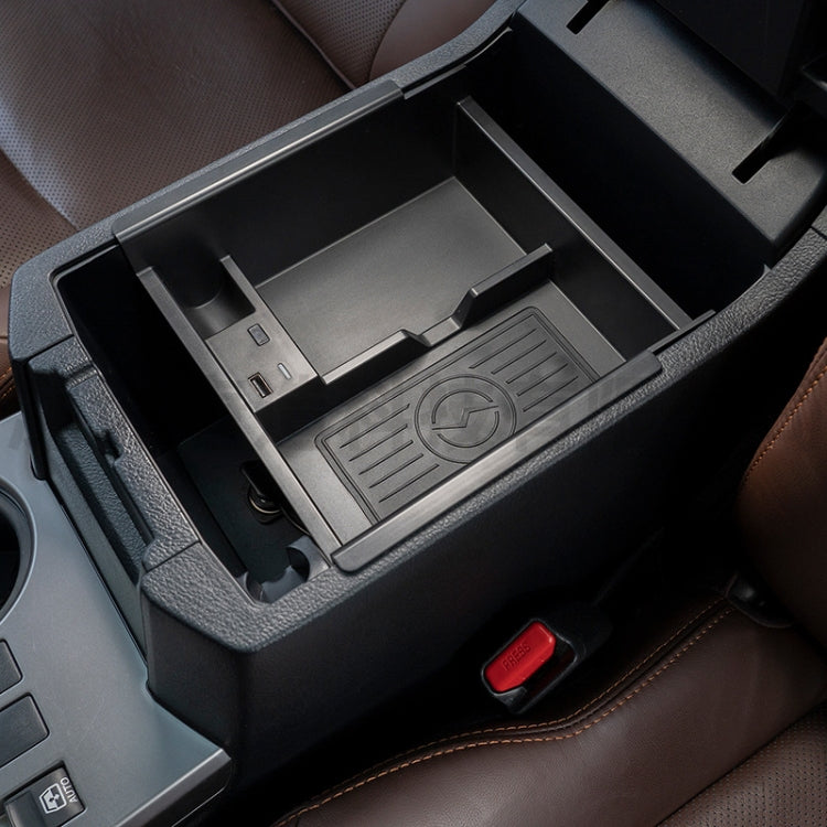 Multi-function Car Wireless Charger Rack Storage Box for Toyota Tacoma 2016-2021, Left Driving, For Toyota Tacoma 2016-2021