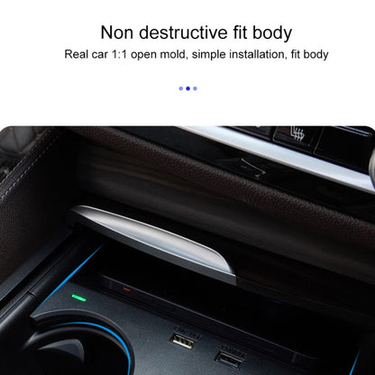 10W Car Fast Charging Wireless Charger for BMW 5 Series 2017-2021 / 6 Series 2018-2019, Left Driving, For BMW 5 Series 2017-2021