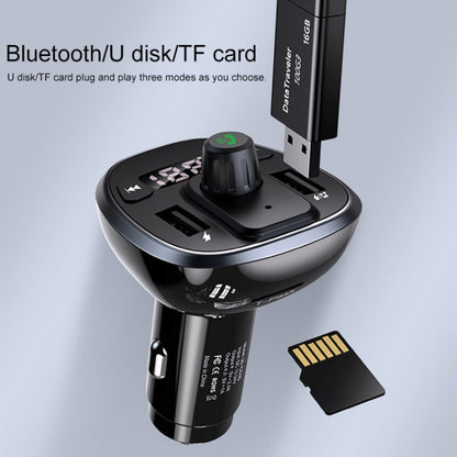 شاحن سيارة لاسلكي بشاشة رقمية مزدوجة USB 3.4A من USAMS US-CC115 C21، US-CC115 C21