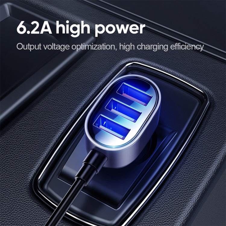 JOYROOM JR-CL03 6.2A Multi 5 Ports USB Smart Car Charger, JR-CL03