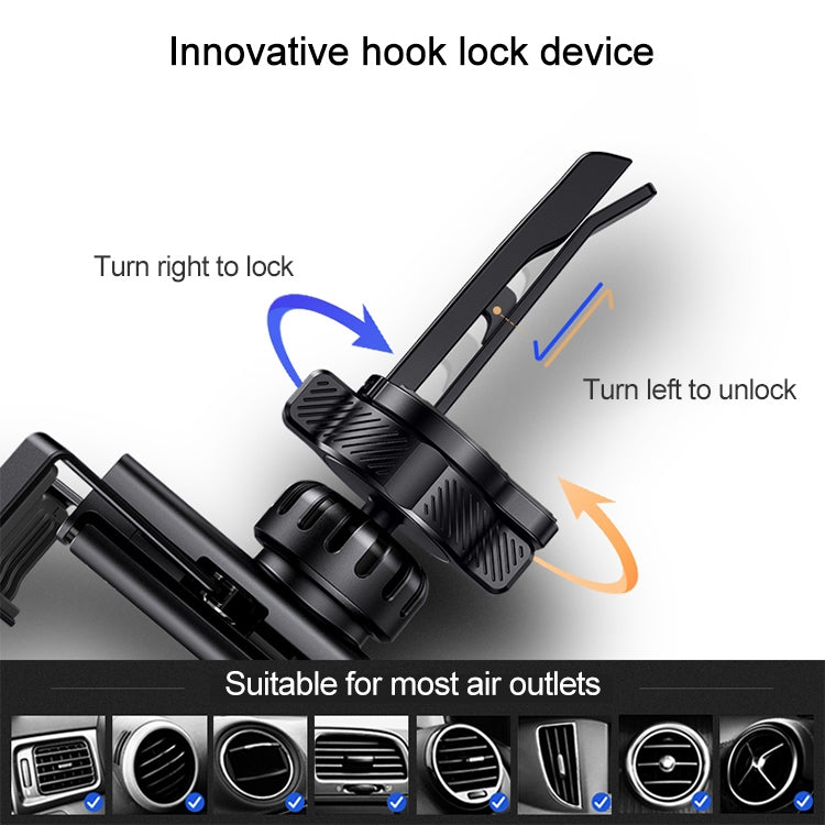 USAMS US-ZJ058 Retractable Gravity Car Holder for 4.7 - 7 inch Smartphones, ZJ058
