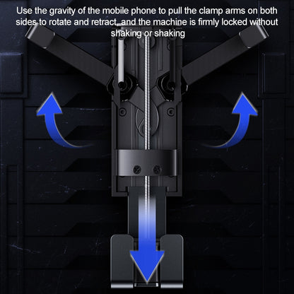 USAMS US-ZJ058 Retractable Gravity Car Holder for 4.7 - 7 inch Smartphones, ZJ058