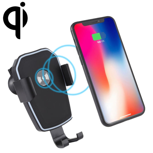 K81 10W QI Universal Rotating Gravity Induction Car Wireless Charging Mobile Phone Holder with Suction Cup, K81