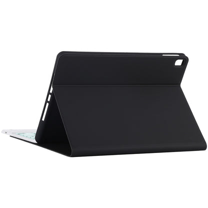 TG-102BC Detachable Bluetooth Green Keyboard + Microfiber Leather Tablet Case for iPad 10.2 inch / iPad Air (2019), with Touch Pad & Pen Slot & Holder, Green Keyboard