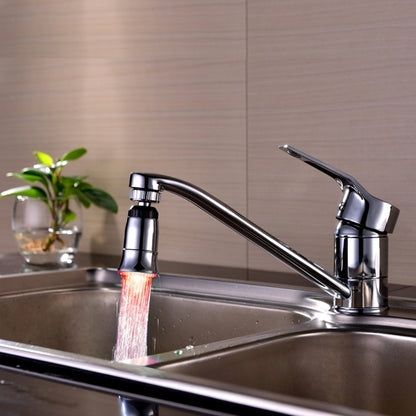 SDF2-B5 1 LED Temperature Sensor RGB LED Faucet Light Water Glow Shower, Size: 78 x 30mm, Interface: 22mm (Silver), SDF2-B5