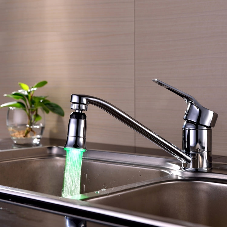 SDF2-B5 1 LED Temperature Sensor RGB LED Faucet Light Water Glow Shower, Size: 78 x 30mm, Interface: 22mm (Silver), SDF2-B5