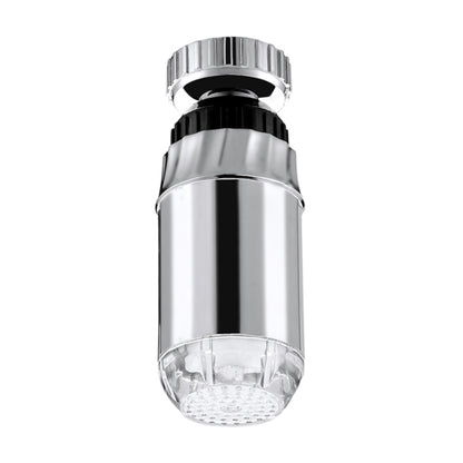 SDF-B2 1 LED ABS Temperature Sensor RGB LED Faucet Light Water Glow Shower, Size: 78 x 28mm, Interface: 22mm (Silver), SDF-B2