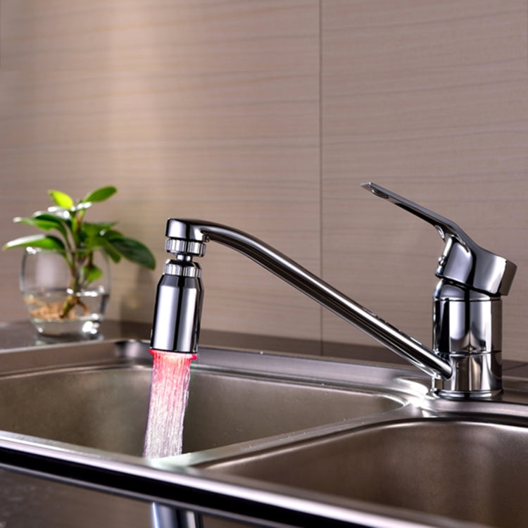 SDF2-B13 1 LED Temperature Sensor RGB LED Faucet Light Water Glow Shower, Size: 78 x 30mm, Interface: 22mm (Silver), SDF2-B13