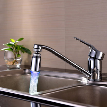 SDF2-B13 1 LED Temperature Sensor RGB LED Faucet Light Water Glow Shower, Size: 78 x 30mm, Interface: 22mm (Silver), SDF2-B13