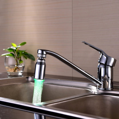 SDF2-B13 1 LED Temperature Sensor RGB LED Faucet Light Water Glow Shower, Size: 78 x 30mm, Interface: 22mm (Silver), SDF2-B13