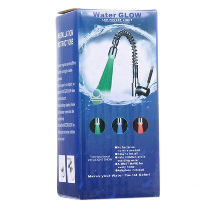 SDF2-B13 1 LED Temperature Sensor RGB LED Faucet Light Water Glow Shower, Size: 78 x 30mm, Interface: 22mm (Silver), SDF2-B13